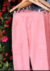 Pink Cargo Pants