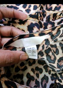 H&amp;M Leopard Print Midi Dress