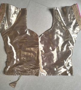 Golden Embellished Blouse, Party Wear