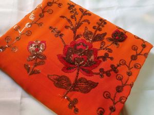 Embroidery Design Saree 😍