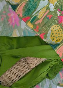 green flower ethnic gown ✨