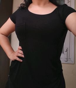 H&amp;M Black Basic Viscose Tee