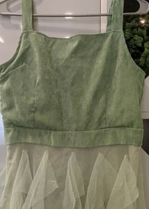 Pastel Green Sleeveless Gown