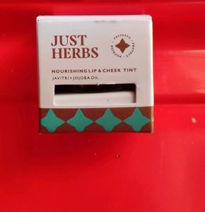 Just Herbs Nourishing Lip &amp; Cheek Tint -  (Javitri+jojoba Oil).      Shade - Pink Forever