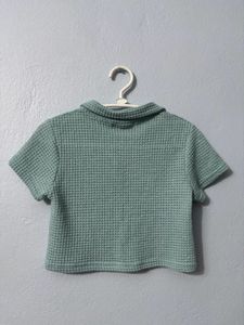 Cropped Polo T Shirt