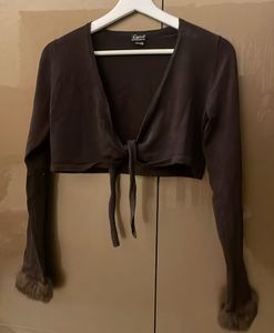 Wrap Up Top With Fur