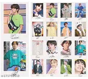 BTS Photocards With Signature (Pack Of 16)