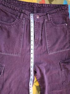 Wide Leg brown Cargo Pants