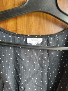 Polka Dot Wrap Top