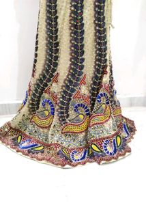 Elegant Purple Satin Net Lengha Brand New