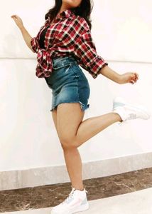 Women Stylist Denim Short Skirt