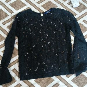 Lace Bell Sleeve Top