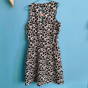 Chic Animal Print Mini Dress
