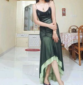 Stunningly sexy Assymetrical length glittery bodyc