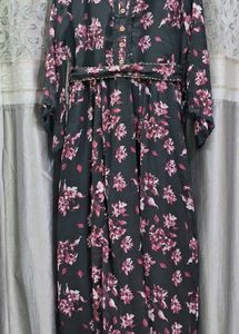 Juniper A-line Maxi Dress With Belt