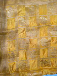 Yellow And Pink Festive Saree