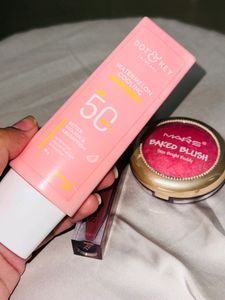 Dot&amp;key Sunscreen, Lipstick Nd Mars Blush