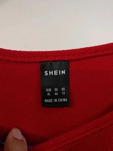Red Knee Length Dress
