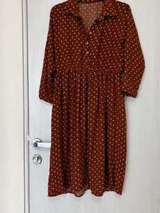 Midi Rust Colour Dress
