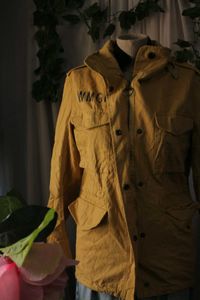 Yellow Vintage Casual Jacket