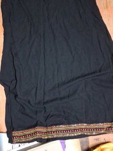 Embroidered Black Kurta