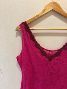 Chic Pink Lace Top