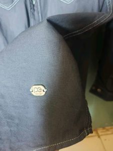 Double Pocket Black  Shirt