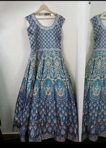 SILK WEDDING GOWN WITH DUPATTA