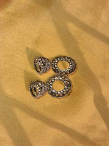 Combo Of 4 Oxidised Earrings 🤍