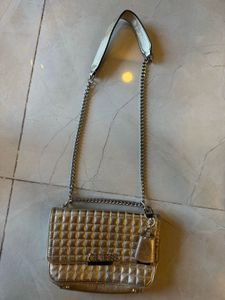 Guess Shoulder Bag, Gold color
