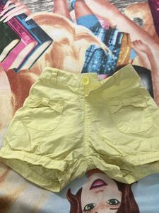 Yellow Shorts 6m -18m