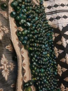 Blue Green Agate Beads