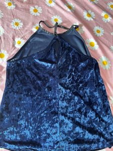 Blue Velvet Top