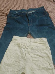 1 Pair of Jeans( 2 Jeans ) ,