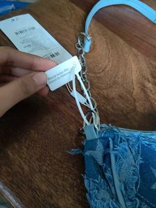 Savana Denim Star Shoulder Bag