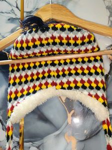 Colorful Knitted Winter Hat upto 10 years