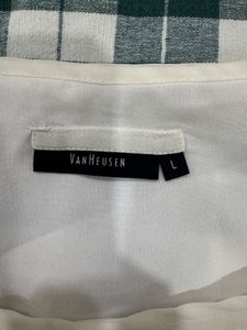 White Embroidered Tank Top