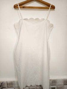 🎁Buy 2, Get 2 Free🎁White Scallop Dress