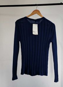 Navy Button-Down Cardigan