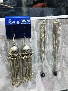 Two Pair Oxidizing Earring