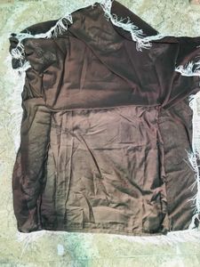 Brown Embellished Fringe Caftan