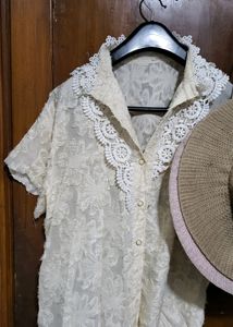Victorian Style Floral Top