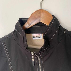 Vintage Black Sleeveless Puffer Vest