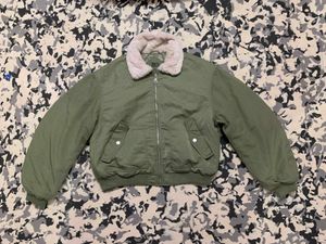 ZARA Olive Green Bomber Jacket