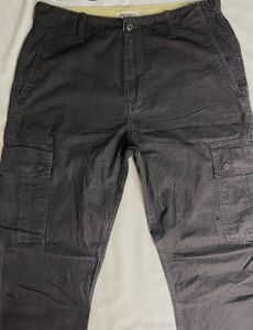 CARHARTT Black Cargo Pants with Ankle Ties