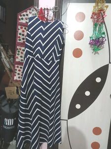 Striped Chevron Maxi Dress