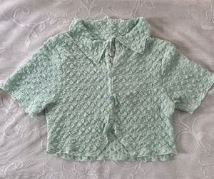 Mint Green Cropped Top