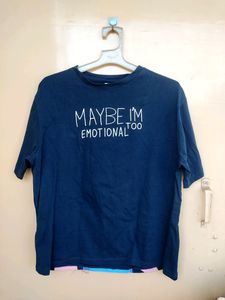 Navy Blue Tshirt For Women