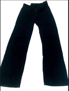 Black Denim Straight Fitted Jeans