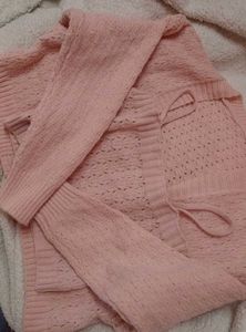 Pink Knit Cardigan